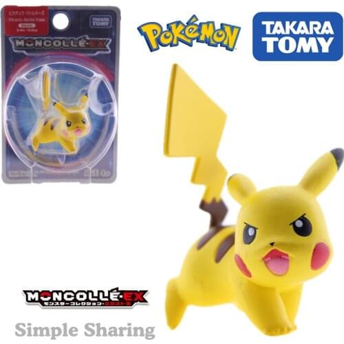 Takara Tomy Pokémon Pikachu Figure Toy Doll With Original Packaging