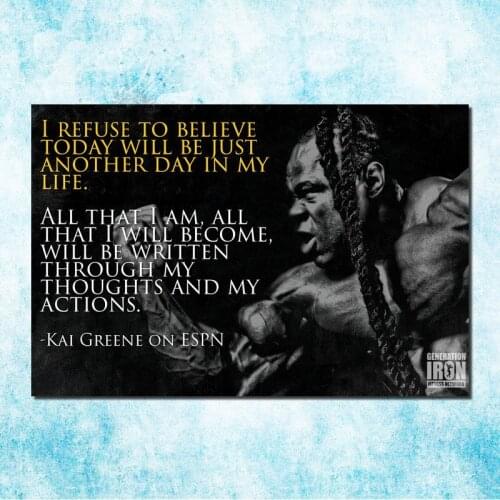 KAI GREENE Bodybuilding Motivational Art Silk Canvas Poster Print 13x20 24x36 Inch Wall Picture For Living Room Decor-13