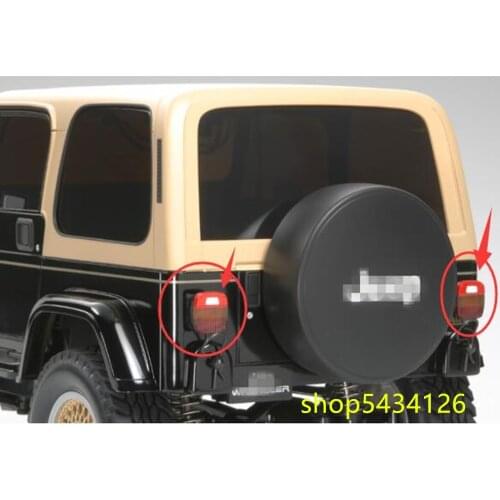 White Unpainted Taillight Shell For 1/10 Rc Car Tamiya cc01 Chassis Jeeps Wranglers Body