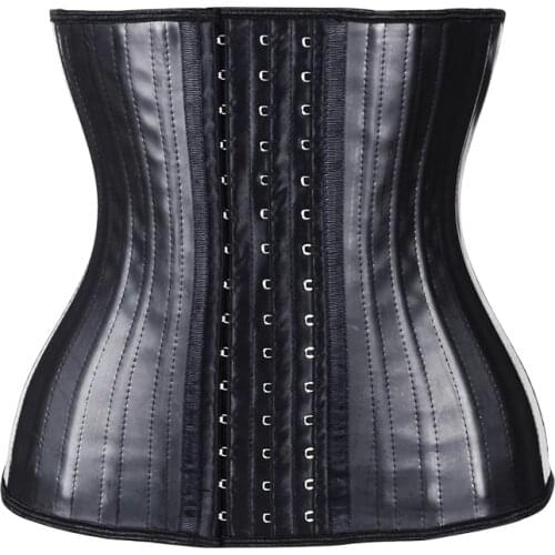 Latex Waist Trainer 25 Steel Bone Women Binders and Shapers Corset Modeling Strap Body Shaper Colombian Girdles Slimming Belt