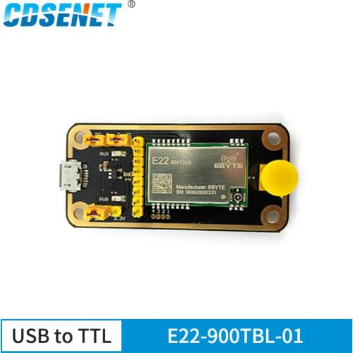 CDSENET SX1262 LoRa Module 5km Long Range 868M 915MHz Transceiver Test Board Kits USB E22-900TBL-01 rf Development Board for