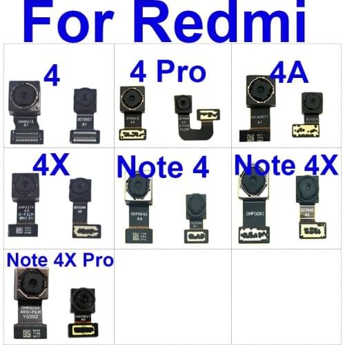 Front & Rear Back Camera Moduel For Xiaomi Redmi 4 4A 4X Pro Main Camera Facing Camera Flex Cable Replacement Repair Parts