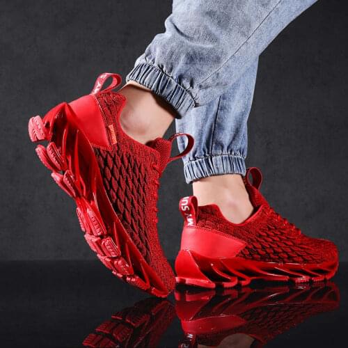 Red Sports Shoes Running Man MenS Sport Shoes Sneakers Without Laces Man Tennis Jogging Trainers 2021 Working Lightweight