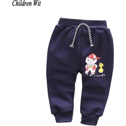 2016 autumn winter new cotton and wool Warm Cute cartoon style baby harem pants 0-3 year baby pants baby boy girs pants