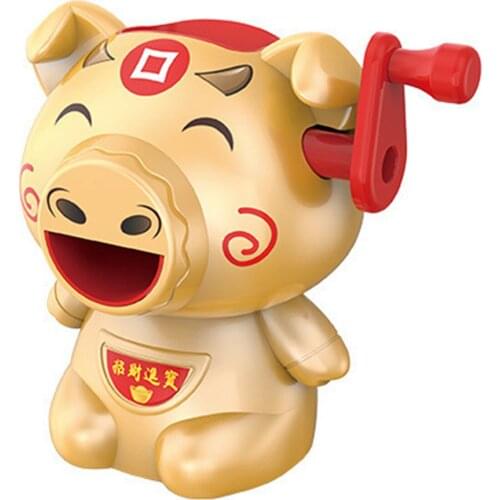 New Years Goods Decorative Figurine Melon Seeds Cracking Machine Golden Cow Gift Ox Mascot New Years Goods Toys Home Decor