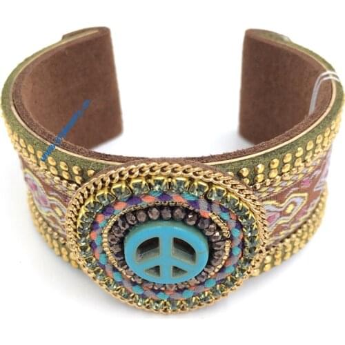 New European Jewelry Suppliers personalized machines for weaving bracelet metal bracelet wrap tibetan bangle for women