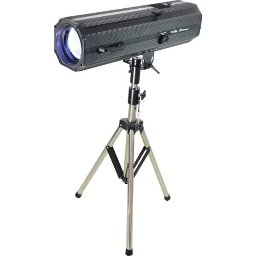 With Flightcase 400w LED Zoom and Foucs Follow Spot Light Follow Tracker with Dimmer for Wedding Theater Party Stage Event