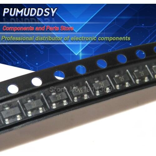 100PCS Transistor MMBT2907ALT1G MMBT2907A MMBT2907 2N2907 2F SOT-23 0.8A/60V