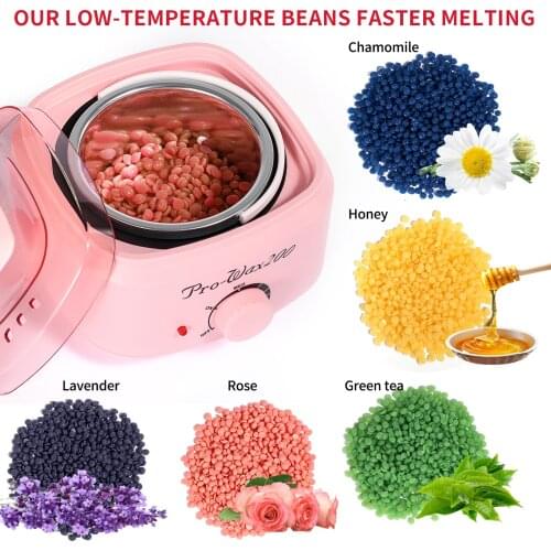 Kuantin 500cc Wax Heater For Facial Body Armpit Bikini Hair Removal Paraffin Wax Warmer Kit Electric Depilatory