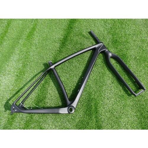 High Quality 29ER Frame Fork Full Carbon UD Matt Disc Brake Frameset Mountain Bike MTB 29ER BB30 BSA Frame 15" & Fork