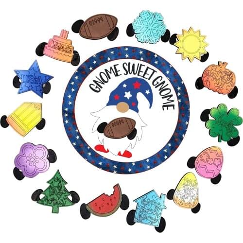 High Quality Wooden Door Hanging Sign Cute Door Wall Hanger Ornament For Festive Decor Home Wooden Pendant Hot Sell