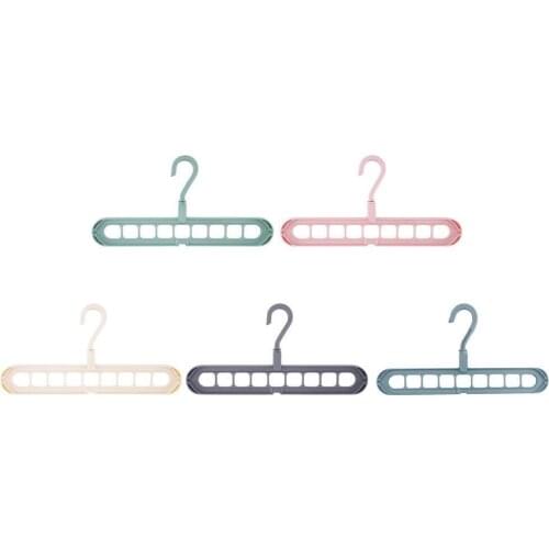 1PC Clothes Hanger Racks Multi-port Support Circle Clothes Drying Multifunction Plastic Scarf Clothes Hanger Storage Rack