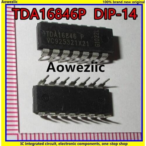 2Pcs/Lot TDA16846P TDA16846 16846 DIP14 Controller for Switch Mode Power Supplies Supporting Low Power Standby and Power Factor