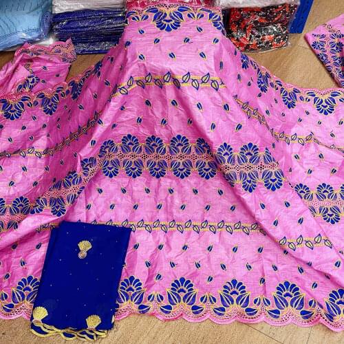 2021 New arrival African Bazin riche Getaners Fabric with Stones Embroidery French Basin Riche Nigerian Material Wedding Party