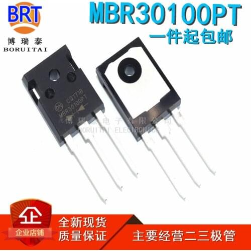 5pcs/lot MBR30100PT TO-247 MBR30100 TO-3P 30100PT 30A 100V Schottky diode