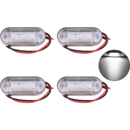 A70F 4x3 LED 12V Boat Stair Deck Side Marker Light Courtesy Lights Indicator Turn Signal Lighting Marine Boat Accessory