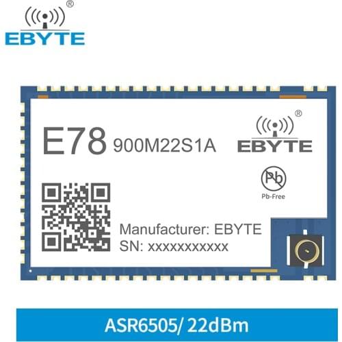 SX1262 Module ASR6505 LoRa Transceiver STM8L152 MCU 868MHz 915MHz E78-900M22S1A 22dBm 5.5km Low Power Consumption RF Receiver