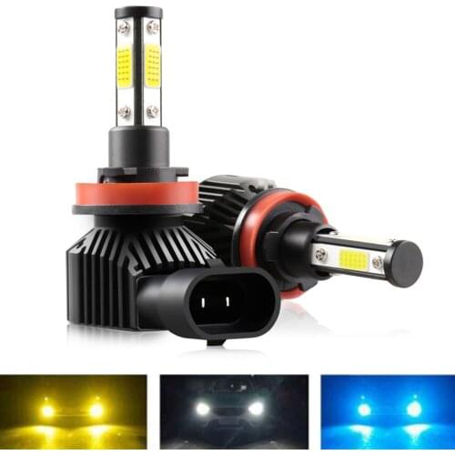 2Pcs Led H11 h9 h8 H7 LED 9005 HB3 9006 HB4 Mini Car Headlight Kit Light Bulbs High Low Beam Auto Lamp 12V 6000K 360 Degree