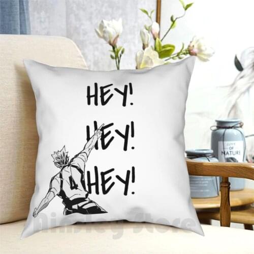 Haikyuu! , Bokuto , FukudoraniS Ace , Hey Hey Hey Pillow Case Printed Home Soft DIY Pillow cover Haikyuu Fukudorani