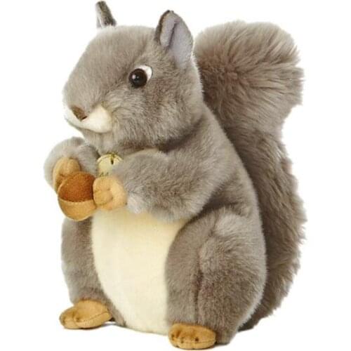 Simulation squirrel children plush toy cute fruit squirrel doll kids stuffed toy birthday gift
