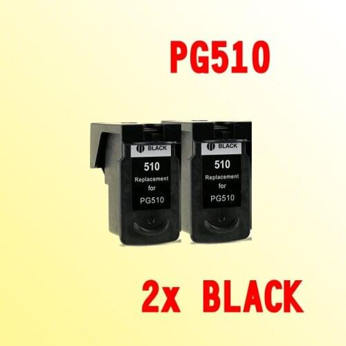 2pcs black ink cartridge PG510 PG-510 PG510XL compatible for CANON MP170/MP150/MP450/MP460/MP160/MP180