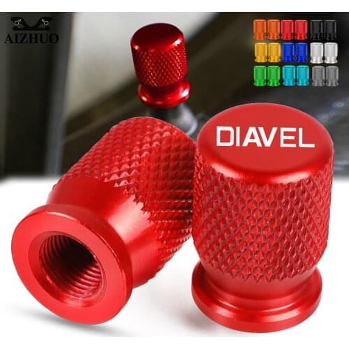DIAVEL Motorcycle CNC Wheel Tire Valve Stem Air Port Cap Cover Accessories FOR DUCATI CARBON Diavel CaRbon XDiavel S 2011-2015