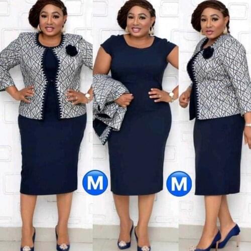 2 Piece Set African Dresses For Women 4XL 5XL Plus Size African Dress Dashiki Clothes Africa Bazin Riche Robe Africaine Femme