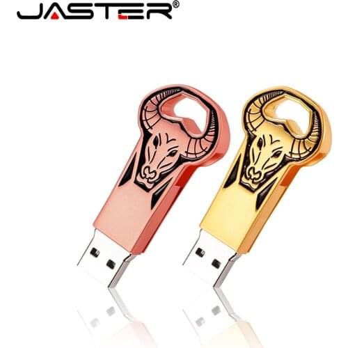 Jaster universal USB2.0 metal Taurus M101 rose gold USB drive USB micro flash drive metal small gift 16GB 32GB