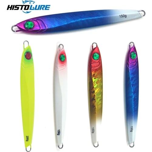 HISTOLURE Luminous effect Jigging Lures Hard Baits 150g 200G Metal Jig Fishing Lure Fishing Bait