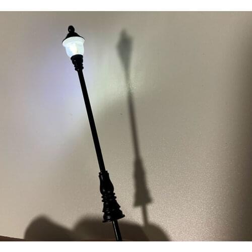 2 PCS HO Scale Model trains Railway park garden Street Light 3V Lamppost Lamps/Model Park Lamps/Train Layout Model Park Scenery