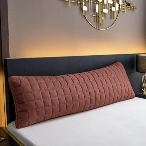 Flower Grid Quilted Solid Color Long Pillowcase Decorative Body Pillow Cover For Home Lover Couple Pillow Case 120/150/180cm