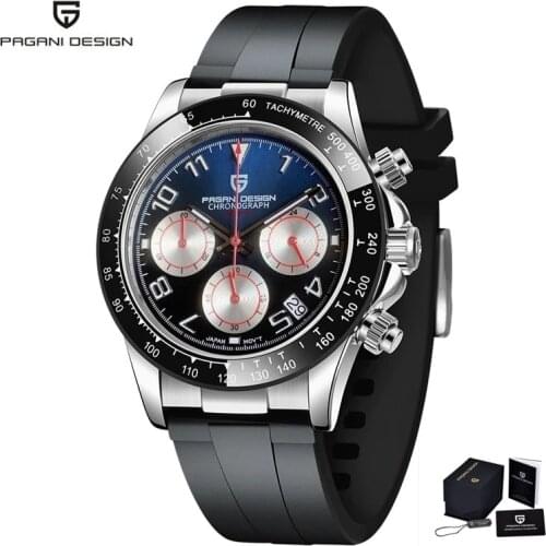 2021 New PAGANI Design Men Quartz Watch Sapphire Glass Stainless Steel Waterproof Exercise Chronograph Luxury Relogio Masculino