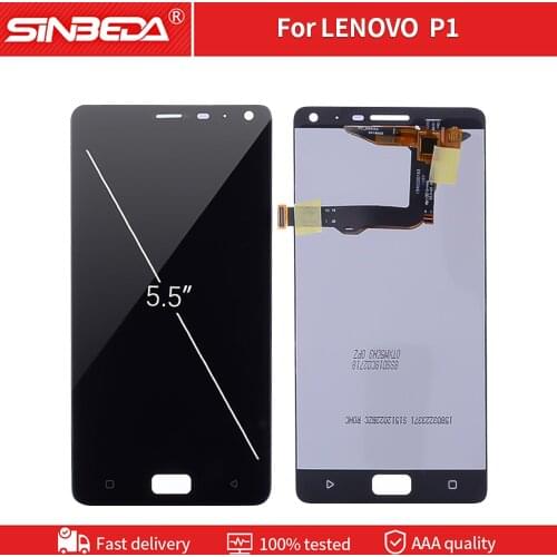 Original 5.5" Display For Lenovo Vibe P1 LCD Touch Screen with Frame Digitizer For LENOVO Vibe P1 Display P1c72 P1a42 P1c58 LCD