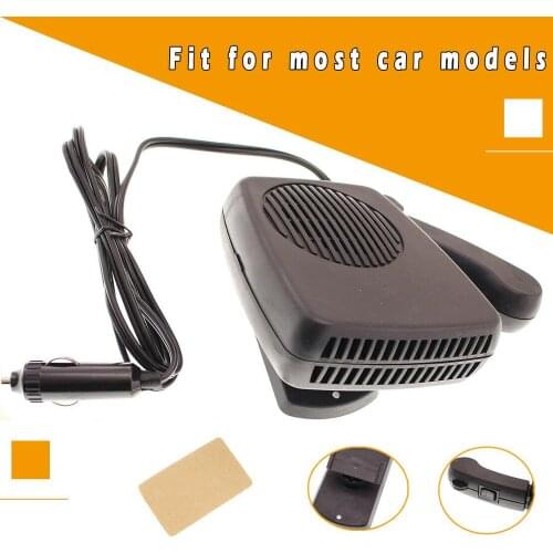 EIDRAN 12V 150W Portable Vehicles Ceramic Heater Heat Cooling Fan Defroster Demister