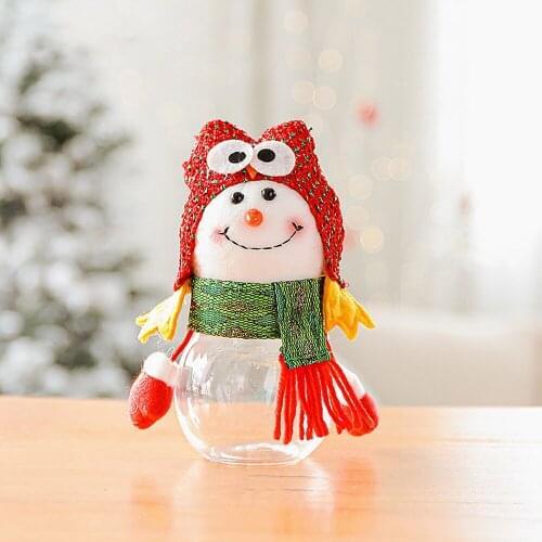 Gift Box New Year 2020 Navidad Boxes Candy Cans Santa Bag Storage Bottle Plastic Doll Christmas Party Decoration Ornaments Gifts