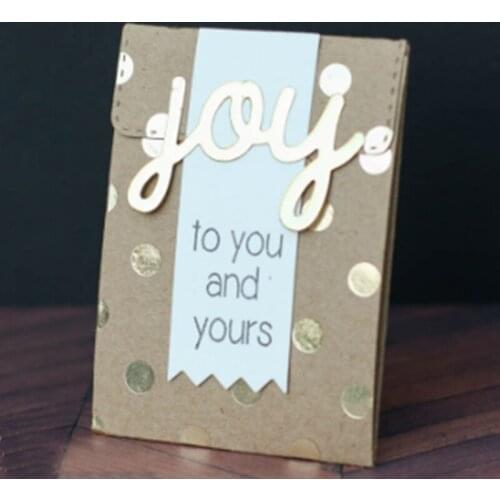 Fold Paper Bag Scrapbooking Dies Metal DIY Album Card Photo Making Handmade Decoration Template Embossing Stencil