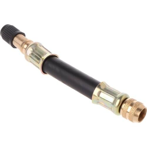 Bicycle Valve Extender Tire Parts MTB Bike 10cm Rubber Copper For Schrader Valve B36F