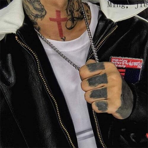 Domineering Keel Chain Necklace Male Hiphop Titanium Steel Does Not Fade Fashion Korean Version of Thick and Long Style Female