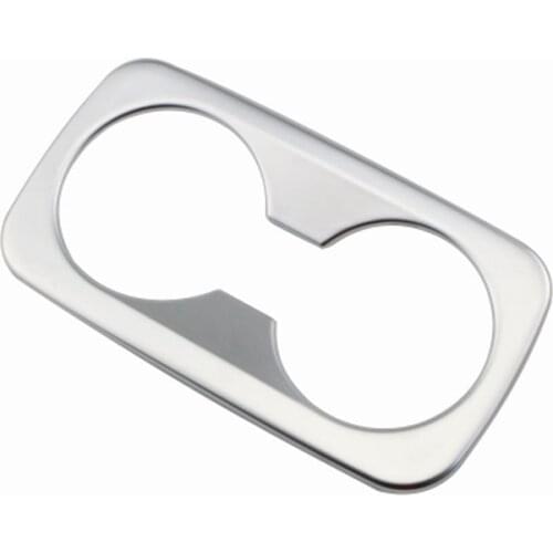 Foal Burning ABS Chrome Rear Seat Water Cup Trim Glasses Holder Cover Sticker For Kia Sportage KX5 KX 5 QL 2016 2017 Stickers