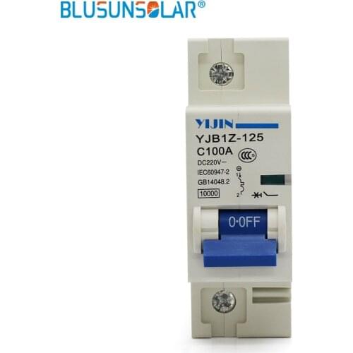 1pcs/lot 1P 100A 220V DC Circuit Breaker ( DC MCB Mini Circuit breaker ) FOR PV ( Solar ) system DL0226
