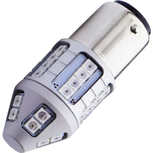 1157 BAY15D P21/5W 1800LM Super Bright 3030 LED Car Turn Signal Brake Bulb Tail Lamp Auto Daytime Running Light White Red Yellow