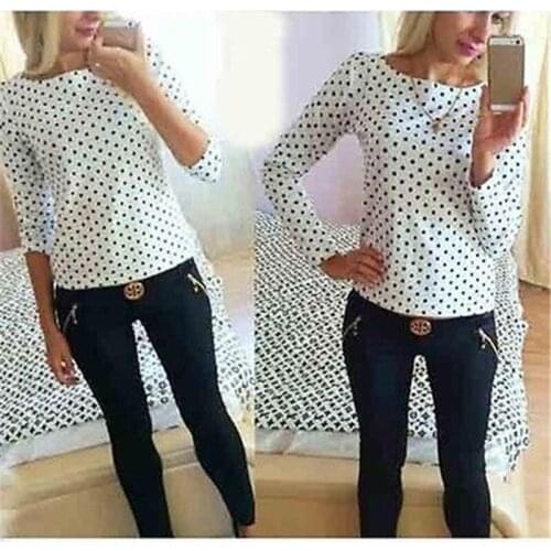 Blouse 2017 Shirt Women Tops Plus Size Ladies Casual Long Sleeve Chiffon Party Blouse Chic Elegant Lady White Black Shirts Tops