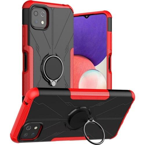 Finger Ring Stand Holder Bracket case For Samsung A22 A82 A52 A72 F62 M62 Case A02S USA Rubber Hybrid Cover For Galaxy A12 5G