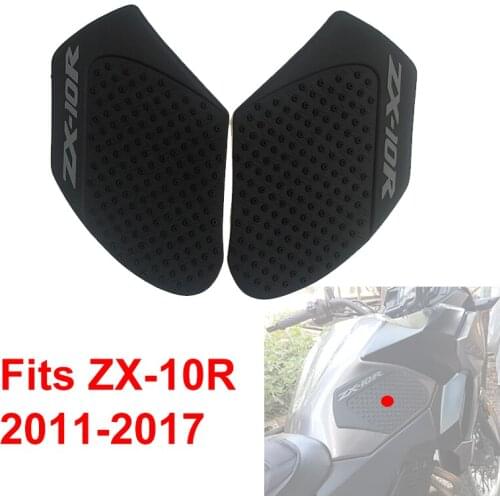 For Kawasaki Ninja ZX-10R 2011-2017 2012 2013 2014 2015 2016 Knee Grip Traction Pads Decals Fuel Gas Tank pad Anti slip Stikers