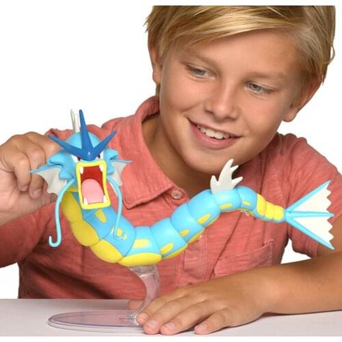 Original Takara Tomy Pokemon Gyarados Anime Action Figure Battle Feature Toy Animal Dragon Magikarp Evolution Version Kids Gifts