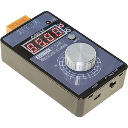 DC0-10V 0/4-20MA Current Voltage Signal Generator, Built-In Rechargeable Battery Portable Analog Simulator for PLC and Panel Deb