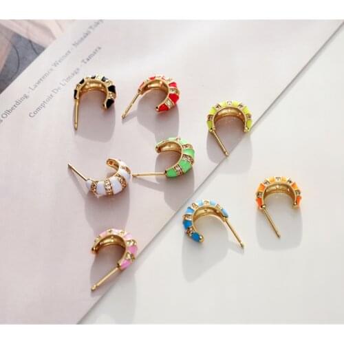 HECHENG Earrings With Stones
