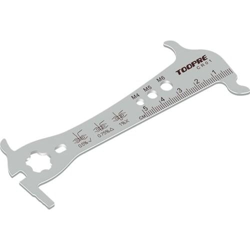 TOOPRE Mountain Bike Chain Wear Indicator Checker Stainless Steel Chains Measuring Ruler Iamok Bicycle Repair Tools