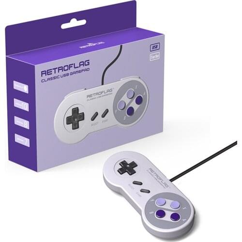 Classic Retroflag USB Wired Gamepad for NESPi Case / SUPERPi Case-U / Case-J Raspberry pi Game Console Computer Gamepad