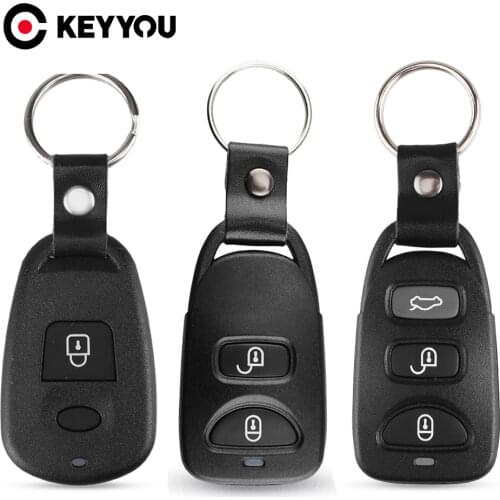 KEYYOU No Battery Holder Remote Car Key Shell 1/2/3/4 BT For Hyundai Kia Carens Tucson Elantra Santa FE Carens Sonata 2006-2010